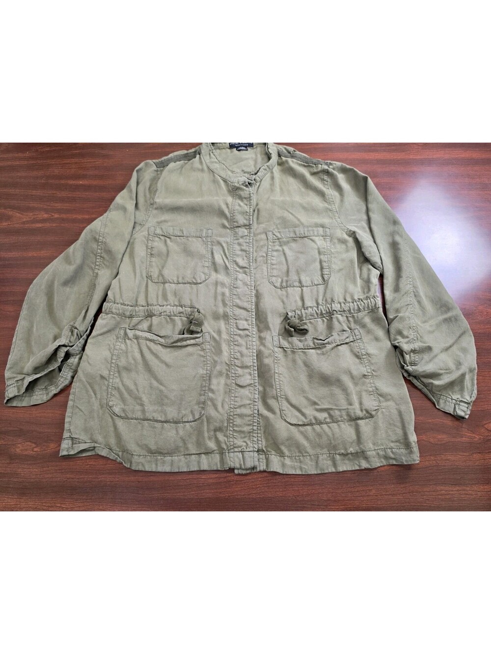 Social Standard by Sanctuary Olive Green Utility Jacket Size XXL Tencel Utility